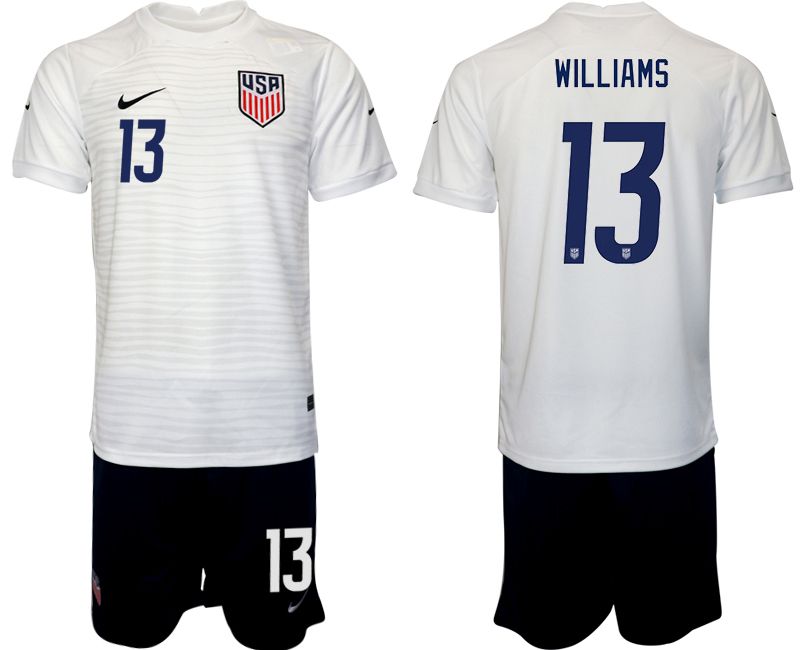 Men 2022 World Cup National Team United States home white #13 Soccer Jersey->united states jersey->Soccer Country Jersey